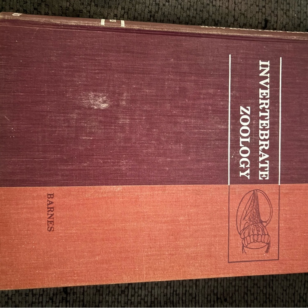 Invertebrate Zoology Hardcover Textbook - Two-Tone Red Cover